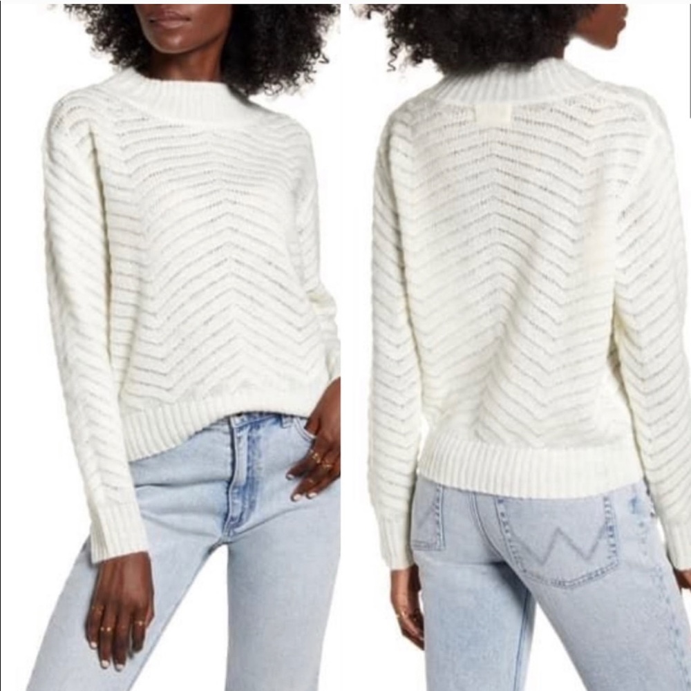 NWT Dreamers | Chevron Knit Sweater - Picture 1 of 10